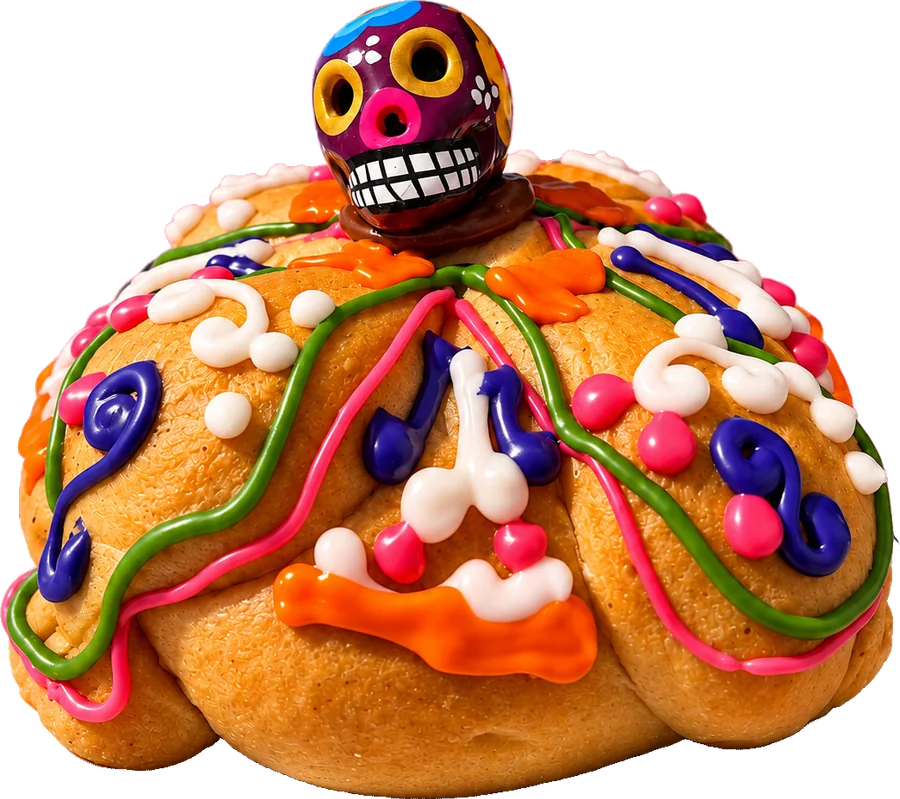 Pan de muerto calavera