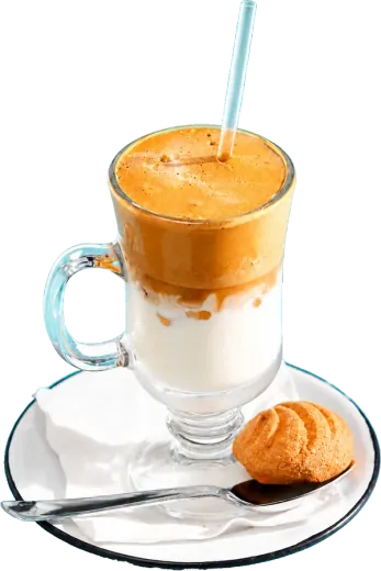 Café Cucharita with coffee foam