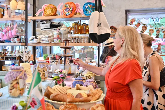 The pan dulce table at the anniversary